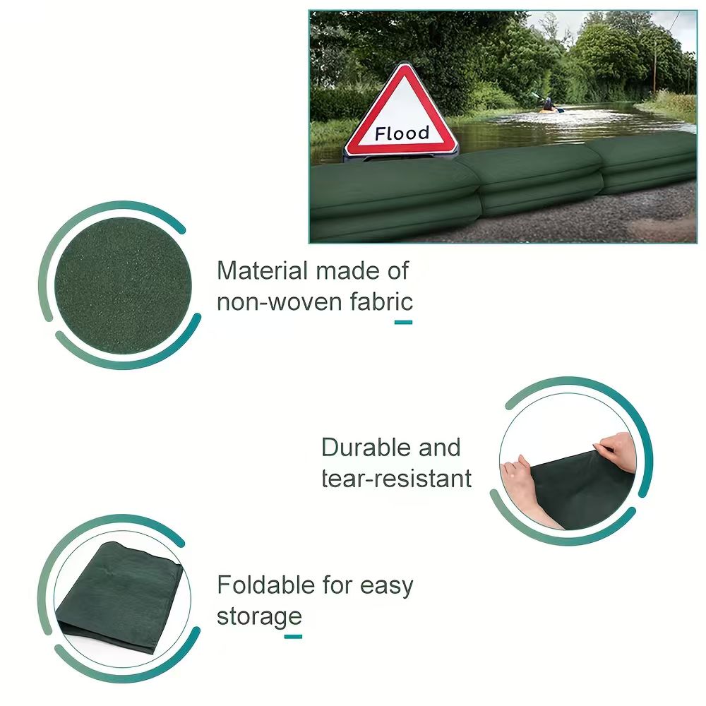 물에 활성화되는 모래주머니 홍수 방지벽 재사용 가능한  - Flood Barrier Bag 리뷰 및 가격